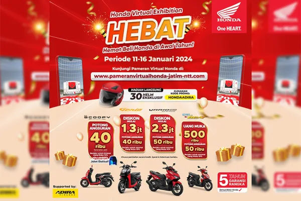 MPM Ajak Konsumen Jalajahi Beragam Produk dan Varian Sepeda Motor Honda di Pameran Virtual Pameran Honda Jatim